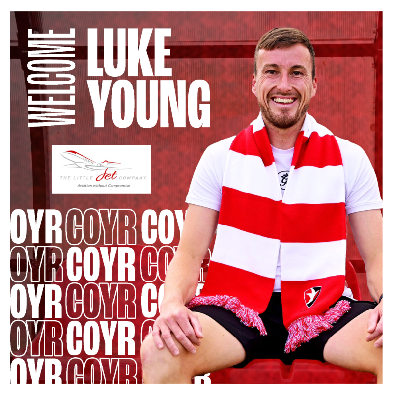 CTFCofficial's tweet photo. We are delighted to confirm the signing of experienced midfielder Luke Young after his departure from Wrexham this summer 🤝❤️

Great to have you here, Luke!

#ctfc♦️ | @littlejetco