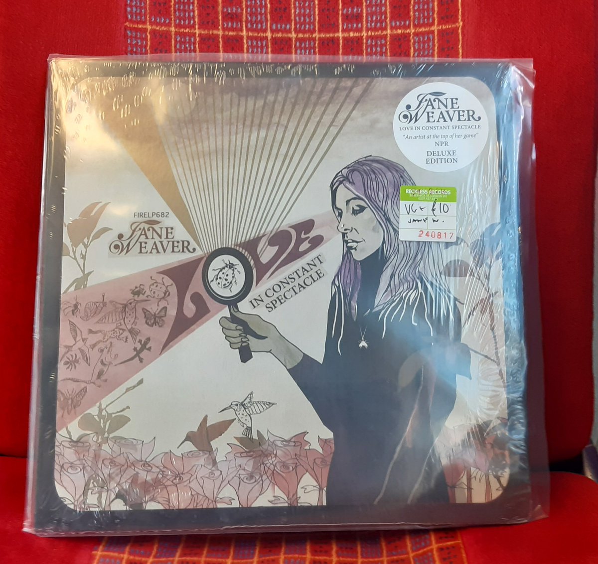 SpunOutSounds's tweet photo. Picked up the latest #JaneWeaver LP on #vinyl on my #Soho stroll this morning from the ever browseable/ diggable @RecklessSoho #recklessrecords. Somehow incurred lots of surface scratches during the couple months it's been out, hence 'VG', but bargain price proved irresistible 🙃 https://t.co/0jwBh7g3Fz
