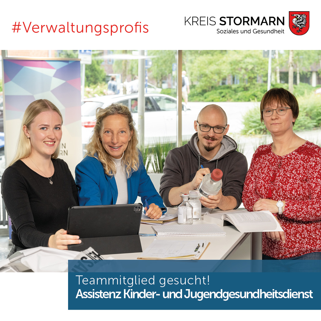 Für unseren Fachdienst Gesundheit suchen wir am Standort Reinbek eine Assistenz (m/w/d) im Schulärztlichen Dienst.
Teilzeit (29,25 Stunden/Woche)
EG TVöD 6
Reinbek
Interesse? Hier bewerben: kreis-stormarn.de/aktuelles/stel…