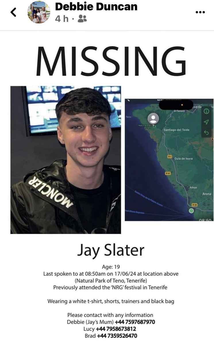 My God Mother’s Grandson has gone missing. His Mother has flown out 7pm. To join the police search. Hope to God they find him. Please 🙏for him. 💔