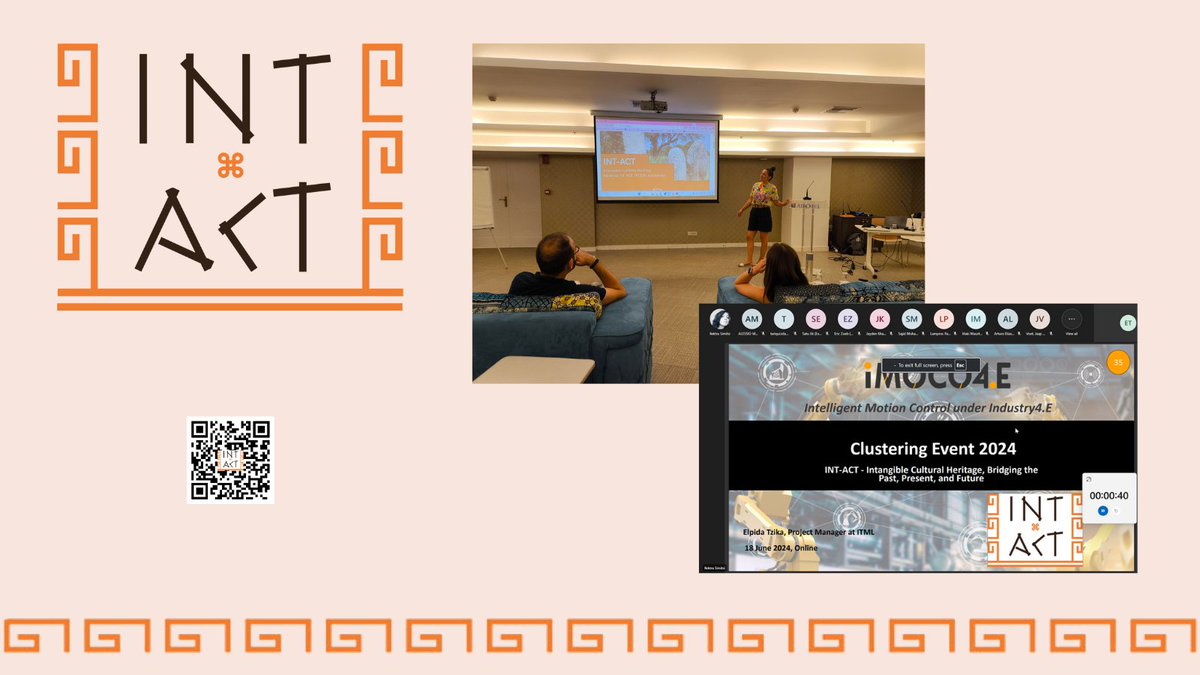 int_actHEU's tweet image. 🌟 Today at the @IMOCO4E Clustering Event, we showcased how INT-ACT leverages XR tech to preserve cultural heritage and outlined future collaborations with IMOCO4.E. Excited for what’s ahead! 🚀 #INTACTProject #Innovation #CulturalHeritage