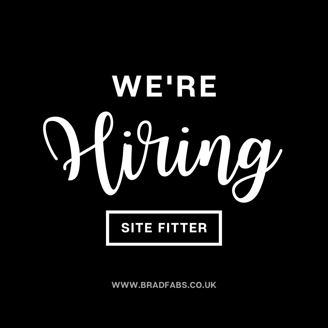 We are also hiring for an experienced site fitter to join our team! 

Please see our website for more information on the job role and how to apply:

bradfabs.co.uk/job/site-fitte…