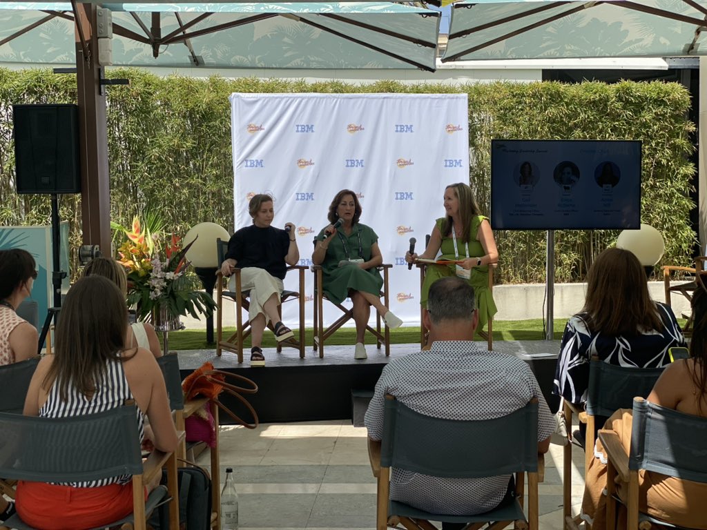 robinw's tweet image. Energetic and enlightening panel with @JMSmucker and @FetchRewards @BrandInnovators #canneslions2024 CMO Gail Hollander says, “we are a company that doesn’t say no, just not yet”. Great talk on innovating and evolving brands like Folgers and Jif.