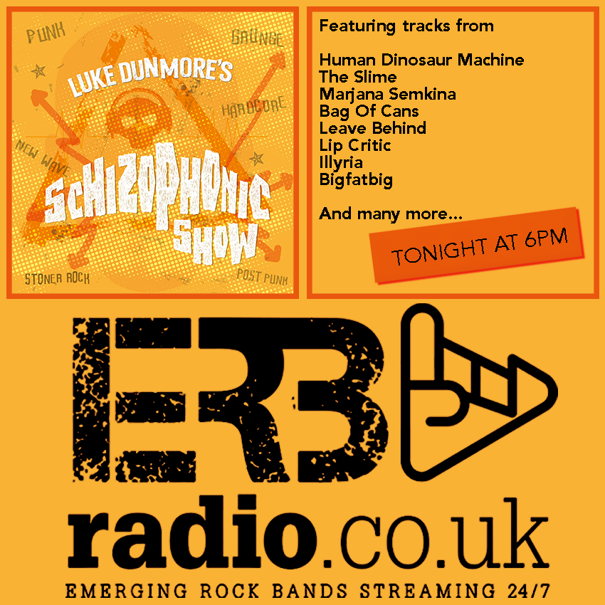 erb_radio's tweet photo. Luke Dunmore goes international this week on #TheSchizophonicShow at 6pm with tracks from @thefismits | @dinosaur_human | @marjanasemkina | @BagofCans3 | @earthtone9 | @lipcritic | @illyria_au | @HDQ_Band | @bigfatbig_ | @KillusBand | @ogdimora | @oceandvstband | @sadhillband... https://t.co/agAQetg5f1