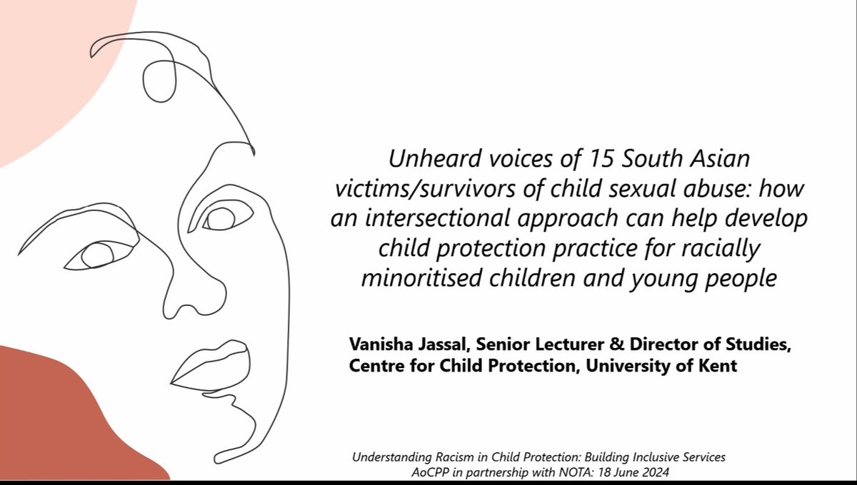 Association of Child Protection Professionals (@aocpptweet) on Twitter photo Learning Week with <a href="/NOTAevents/">NOTA</a> is live!
We're discussing the unheard voices of 15 South Asian victims/survivors of child sexual abuse.
<a href="/vanishajassal/">Vanisha Jassal</a> is doing justice to the subject matter by giving us insights.
#LearningWeekWithAoCPP Learning Week with <a href="/NOTAevents/">NOTA</a> is live!
We're discussing the unheard voices of 15 South Asian victims/survivors of child sexual abuse.
<a href="/vanishajassal/">Vanisha Jassal</a> is doing justice to the subject matter by giving us insights.
#LearningWeekWithAoCPP