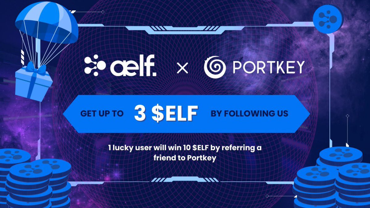 Portkey_DID's tweet photo. 💰 #Giveaway Alert! Win up to $6 worth of cryptos! 🔥🔥

Portkey and @aelfblockchain are co-hosting an airdrop on Zealy, sending $ELF directly to your Portkey address!

🌟 ALL qualified participants
💎 Each win 3 $ELF or 13 $ELF (worth $6)
⏳ June 18 to July 2
🔗 https://t.co/CjnhOWewKu

#Airdrop #CryptoGiveaway #Portkey #ELF
[1/2]