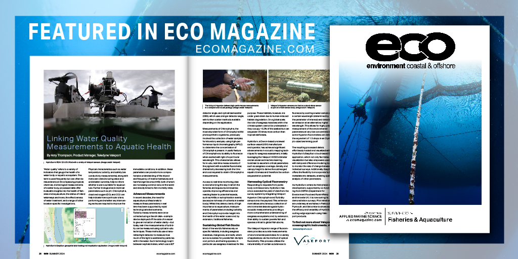 ECO Magazine (@ecomagnews) on Twitter photo EXCLUSIVE EDITORIAL BY <a href="/ValeportLtd/">Teledyne Valeport</a>
“In recent decades, the need for #aquaculture professionals to measure these parameters in real time has been supported by rapid technological advancements.” Amy Thompson, Product Manager, Teledyne Valeport.
More: digital.ecomagazine.com/eco-summer-202… EXCLUSIVE EDITORIAL BY <a href="/ValeportLtd/">Teledyne Valeport</a>
“In recent decades, the need for #aquaculture professionals to measure these parameters in real time has been supported by rapid technological advancements.” Amy Thompson, Product Manager, Teledyne Valeport.
More: digital.ecomagazine.com/eco-summer-202…