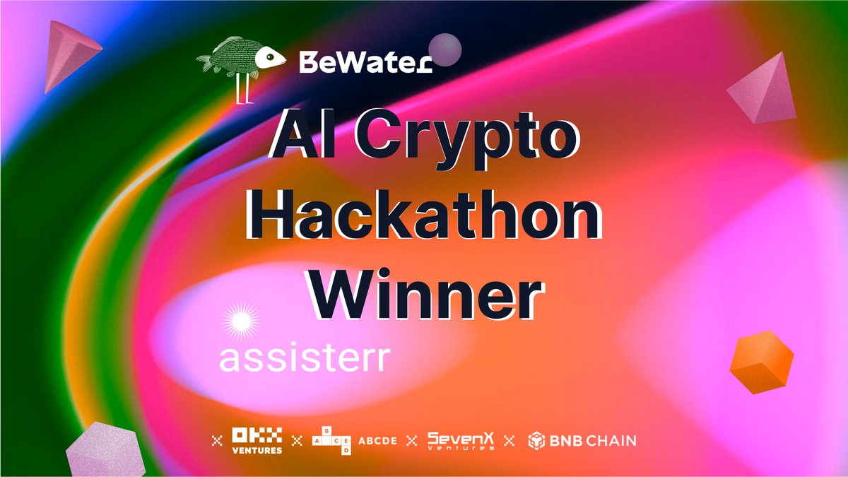 🏆 We've recently participated in <a href="/BeWaterOfficial/">BeWater</a> AI Hackhathon , Co-hosted by <a href="/OKX_Ventures/">OKX Ventures</a> <a href="/ABCDELabs/">ABCDE</a> and <a href="/SevenXVentures/">SevenX Ventures</a>   

Congrats to us as we secured a prize in Tokenized AI and incentives track 🔥

Big shoutout to our Developers team for the hard work and effort

Never