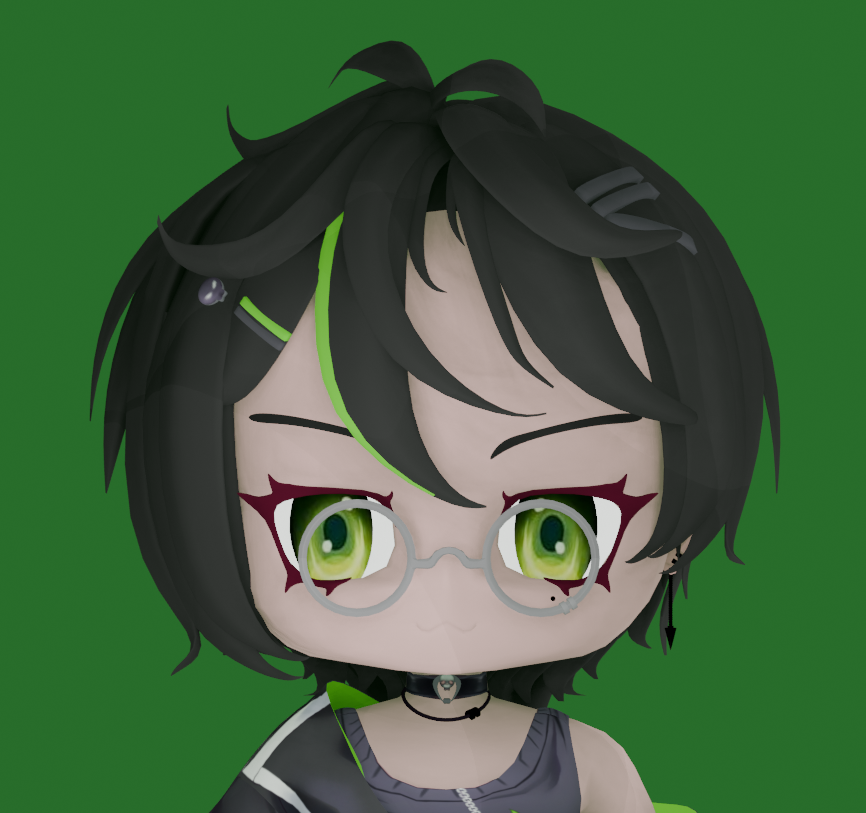 ZRelozer's tweet photo. my green friend (https://t.co/kI4eTjl9Jv) #3d #moelling #cute #anime #kolala #3dmodel https://t.co/KF90meNz1v
