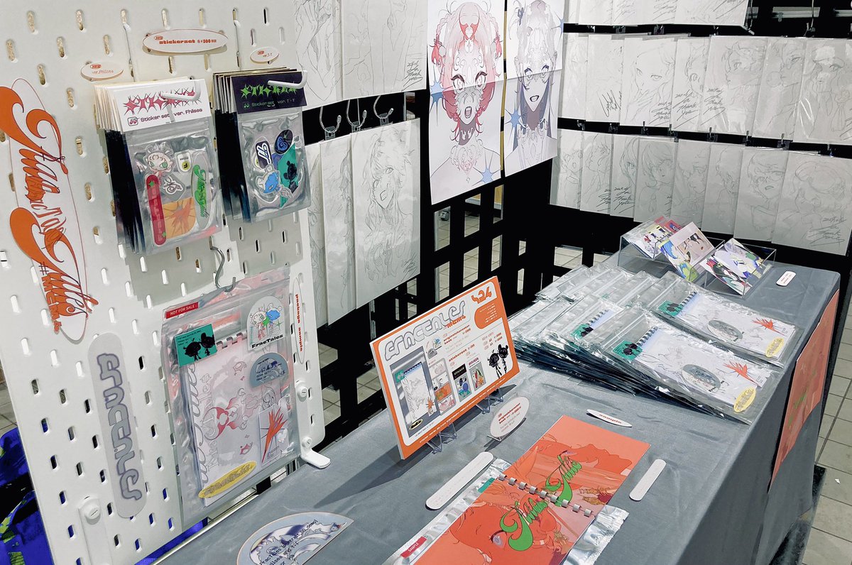 ka9_QQ's tweet photo. 設営完了しました！

明日からMCM4に出展します。
■C期間 | 6/19（水）-6/23（日）
■ブース| S24    新宿マルイ本館8F

在廊は土日の15時からの予定です。
よろしくお願いします！

#MCM4 https://t.co/DPTtiHtzrU