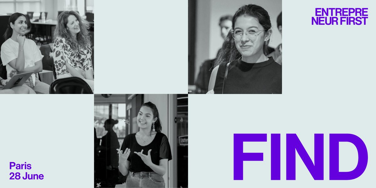 Prepare to found a technology startup with other women and non-binary future leaders at Find in Paris on 28 June.

Over a single day, you’ll have the opportunity to deep dive into your unique advantages as a founder, test cofounder partnerships, and be challenged on your