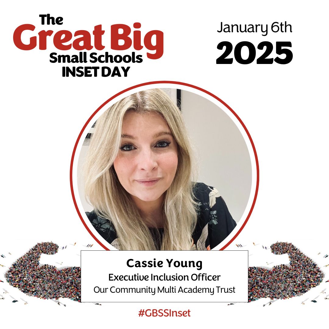 CharteredColl's tweet image. We're delighted that Our Community MAT's Cassie Young will be speaking at the Great Big Small Schools Inset Day on January 6th.

Find out more about which other leading experts will be speaking and how to book here: chartered.pulse.ly/7qw09ybv4j

#GBSSInset #SmallSchoolsInset #INSET