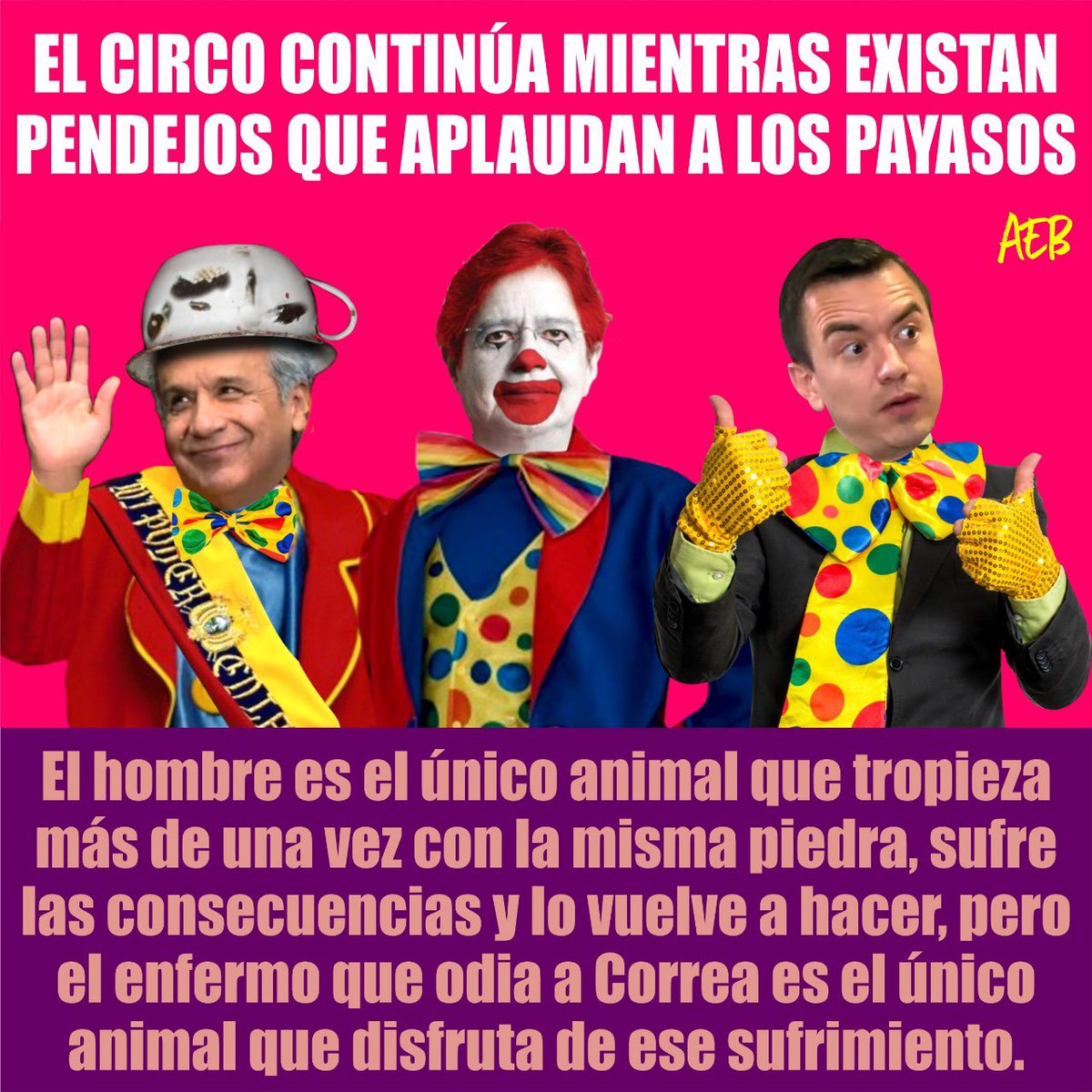 GaloQ's tweet photo. @MnicaArosemena1 Florindo idiota, pero nunca te dijeron cuales eran los #NarcoGenerales... 🤣

Por qué los #NarcoPoiticos y el #NarcoGobierno está bien identificado y representado por #GiLasso 💩💩👠👠💩💩👠👠 https://t.co/QGulpps8PW