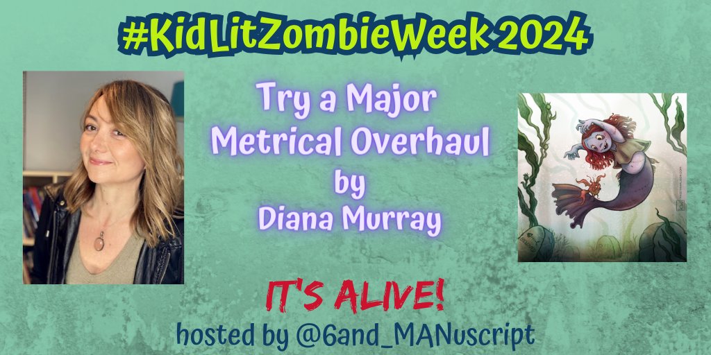 baDUM baDUM ... #KidLitZombieWeek2024 Day 2: Try a Major Metrical Overhaul by Diana Murray

kaitlynleannsanchez.com/2024/06/17/kid…

Thank you, Diana Murray!

Discussion: Writing a PB in rhyme is hard most of the time. What are your tips, tricks, and cheats to make it less scary?