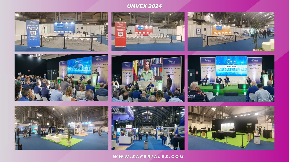 🟣#SAF | Nos complace anunciar que hemos sido el proveedor oficial de la 9ª edición de la feria <a href="/unvex_/">UNVEX'24</a>, el mayor evento integral de drones en Europa, organizado por <a href="/GrupoMetalia/">Grupo Metalia</a>. Contacta con nuestros expertos, logran experiencias únicas 👉🏼𝐢𝐧𝐟𝐨@𝐬𝐚𝐟𝐞𝐫𝐢𝐚𝐥𝐞𝐬.𝐜𝐨𝐦📩