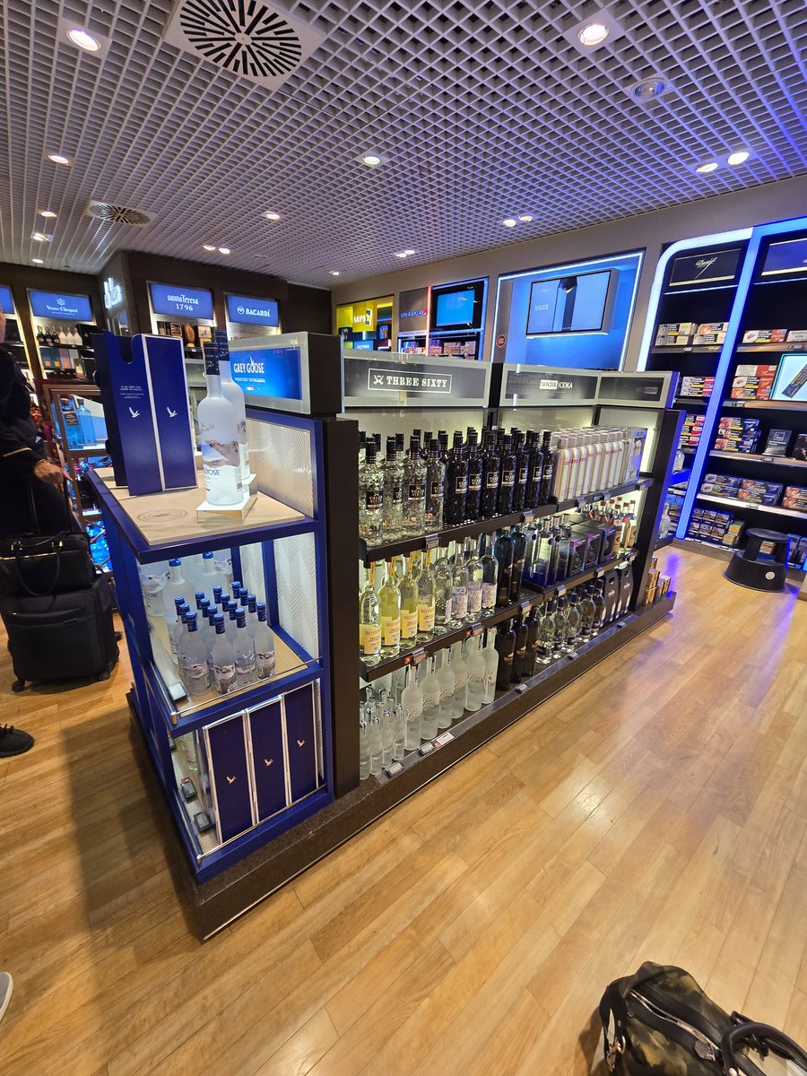 Small vodka selection in the #Munich duty free