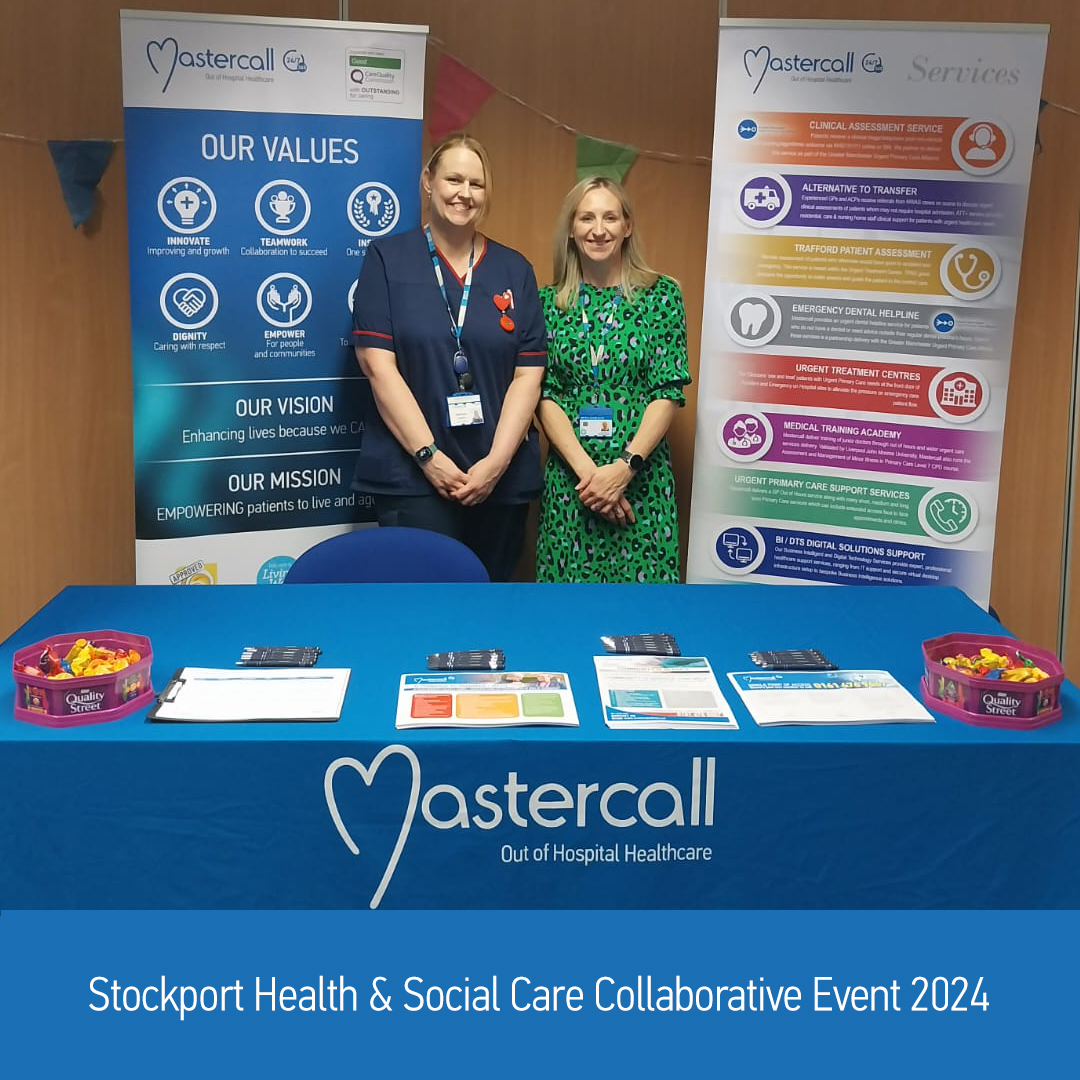 All ready for the Stockport Health &amp; Social Care Collaborative event at Stepping Hill Hospital, promoting all the vital services Mastercall provides across Stockport.
#nhs #socialenterprise #health #socialcare #stockport