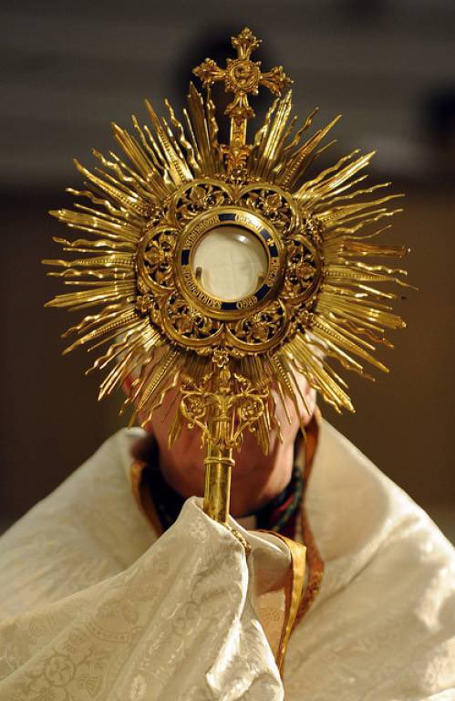 FlanaganOnFaith's tweet image. How many likes can the Blessed Sacrament get on social media?