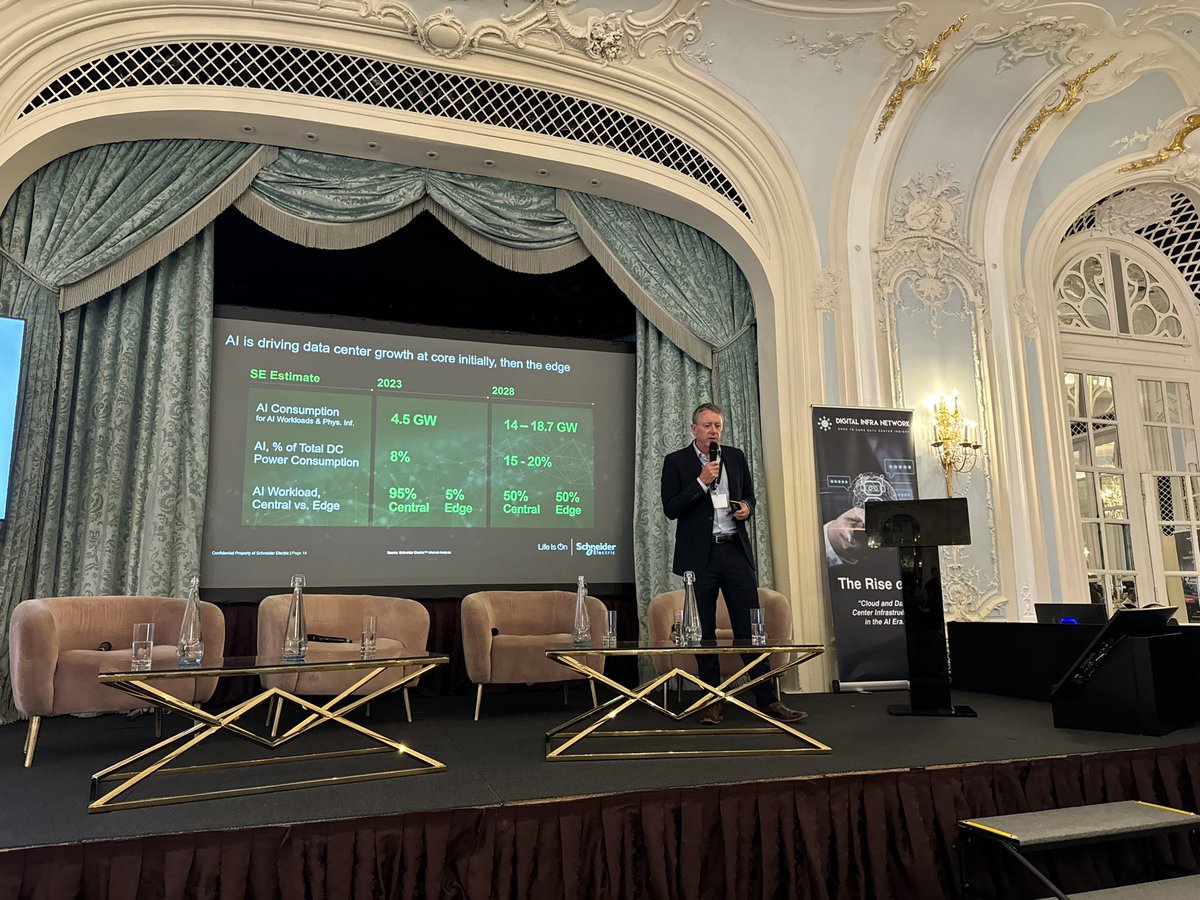 “#AI is both rapid and concentrated in its growth, and requires a host of different and scalable #datacentre architectures - whether for large language models #LLMs or for inference at the edge,” <a href="/MatthewBaynes/">Matthew Baynes</a> <a href="/SEDataCenters/">SEDataCenters</a> <a href="/nvidia/">NVIDIA</a>