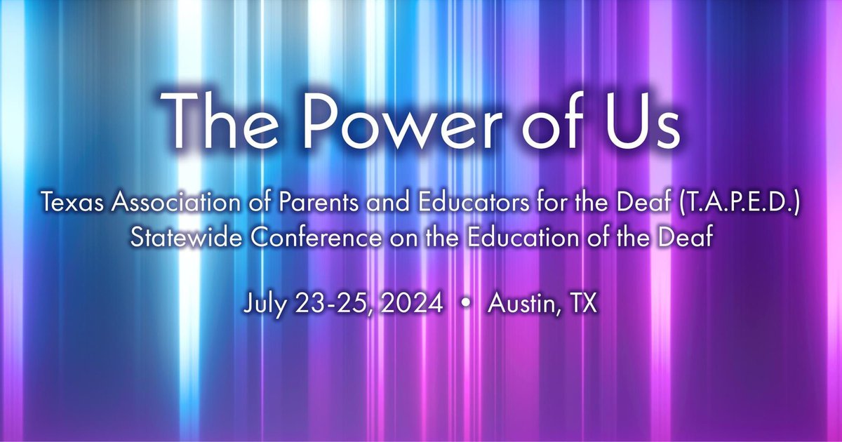 Are you supporting a student who is #deaf, #hardofhearing, or #deafblind? Whether you’re a #student, #paraprofessional, general or special education #teacher,  #edleader, or a #parent, there’s something for you at #SWCED2024! #ProfDev Register today: swced.org/event/the-powe…