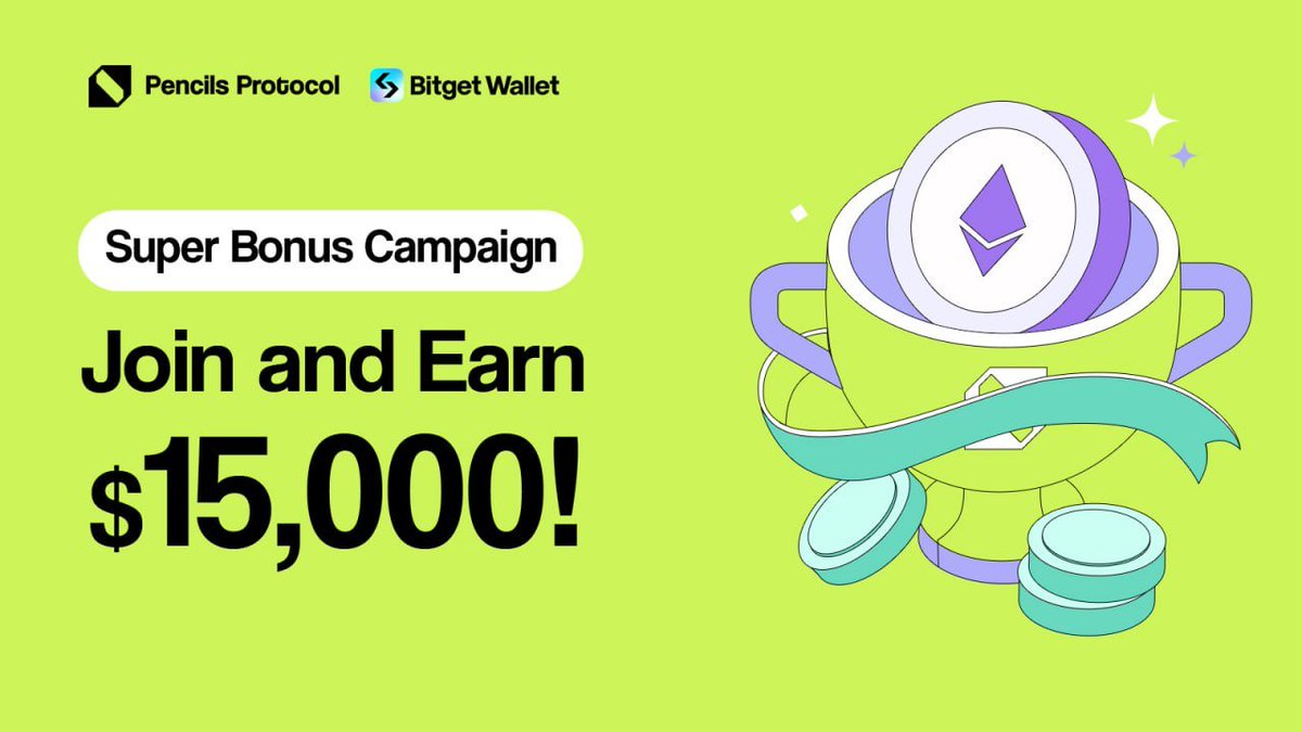 dappylon's tweet image. ✏️💙 Pencils Protocol and @BitgetWallet have teamed up for a Super Bonus Campaign with a whopping $15,000 prize pool!

💰Don&apos;t miss your chance to join and earn some big rewards!

🔗Check out the details here: medium.com/@PencilsProtoc…

✨ The campaign kicks off tomorrow! Don&apos;t…