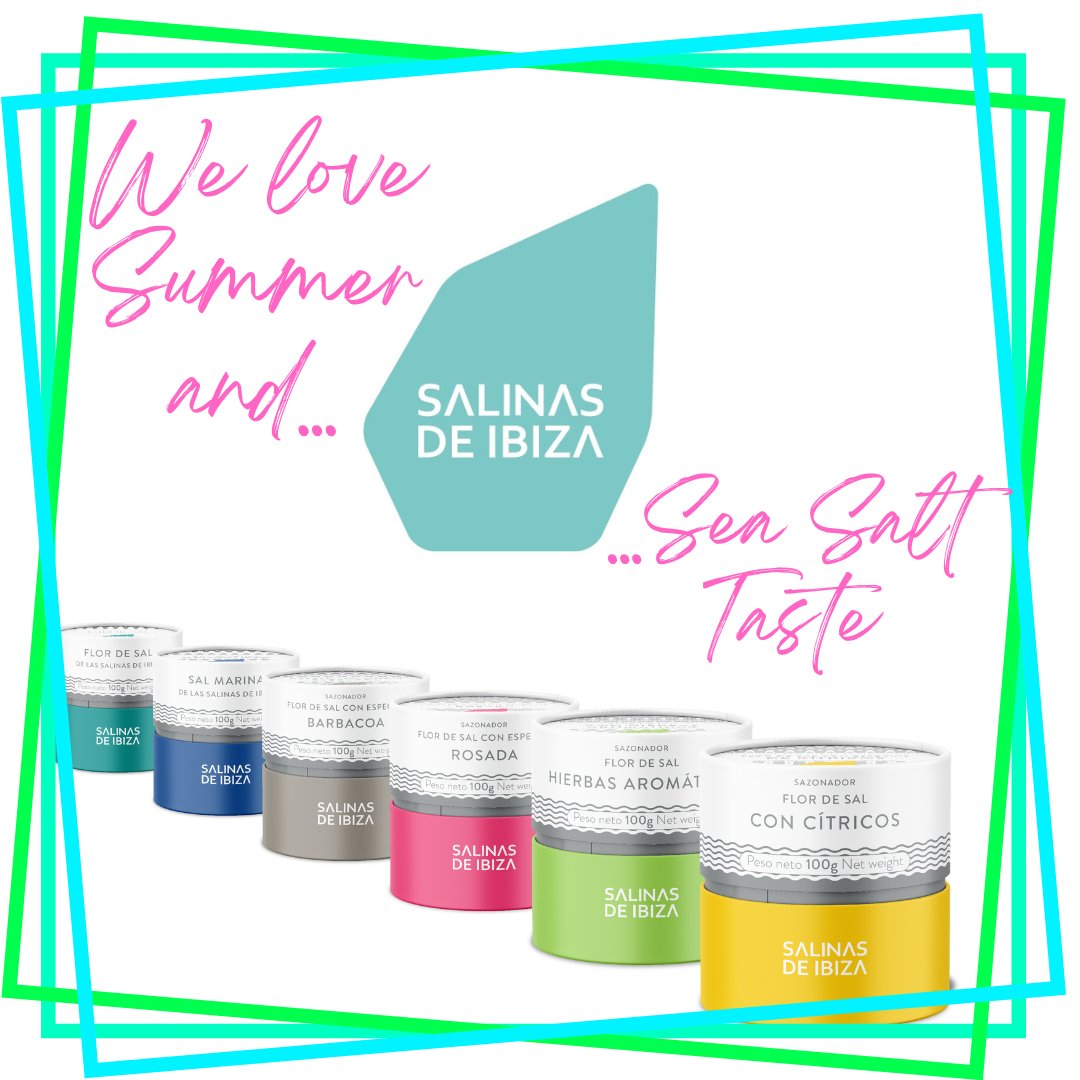 En Salinera Española damos la bienvenida al #verano con mucho gusto desde las #salinasdeibiza, prueba nuestra gama de #flordesal. #seasalttaste #summer #ibiza 😎