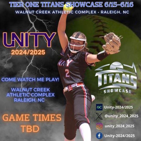 This weekend we have the Titans showcase! Game times still to come.