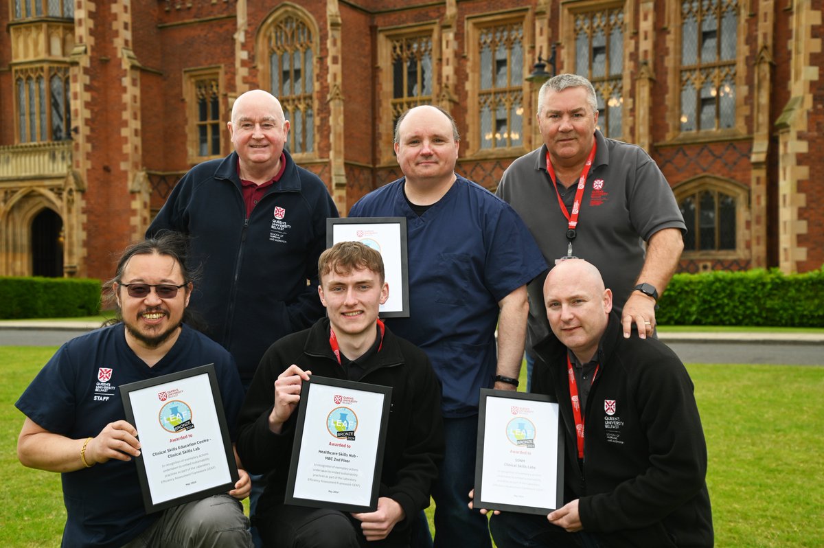 QUB MHLS Faculty (@mhlsqub) on Twitter photo Congratulations to our Clinical Skills Technical Team from the Faculty of Medicine Health and Life Sciences MHLS Clinical Skills teaching centres who have been awarded awarded a LEAF (Laboratory Efficiency Assessment Framework) bronze award
<a href="/QUBelfast/">Queen's University Belfast 🎓</a> <a href="/QUBstaff/">Queen's Staff</a> Congratulations to our Clinical Skills Technical Team from the Faculty of Medicine Health and Life Sciences MHLS Clinical Skills teaching centres who have been awarded awarded a LEAF (Laboratory Efficiency Assessment Framework) bronze award
<a href="/QUBelfast/">Queen's University Belfast 🎓</a> <a href="/QUBstaff/">Queen's Staff</a>