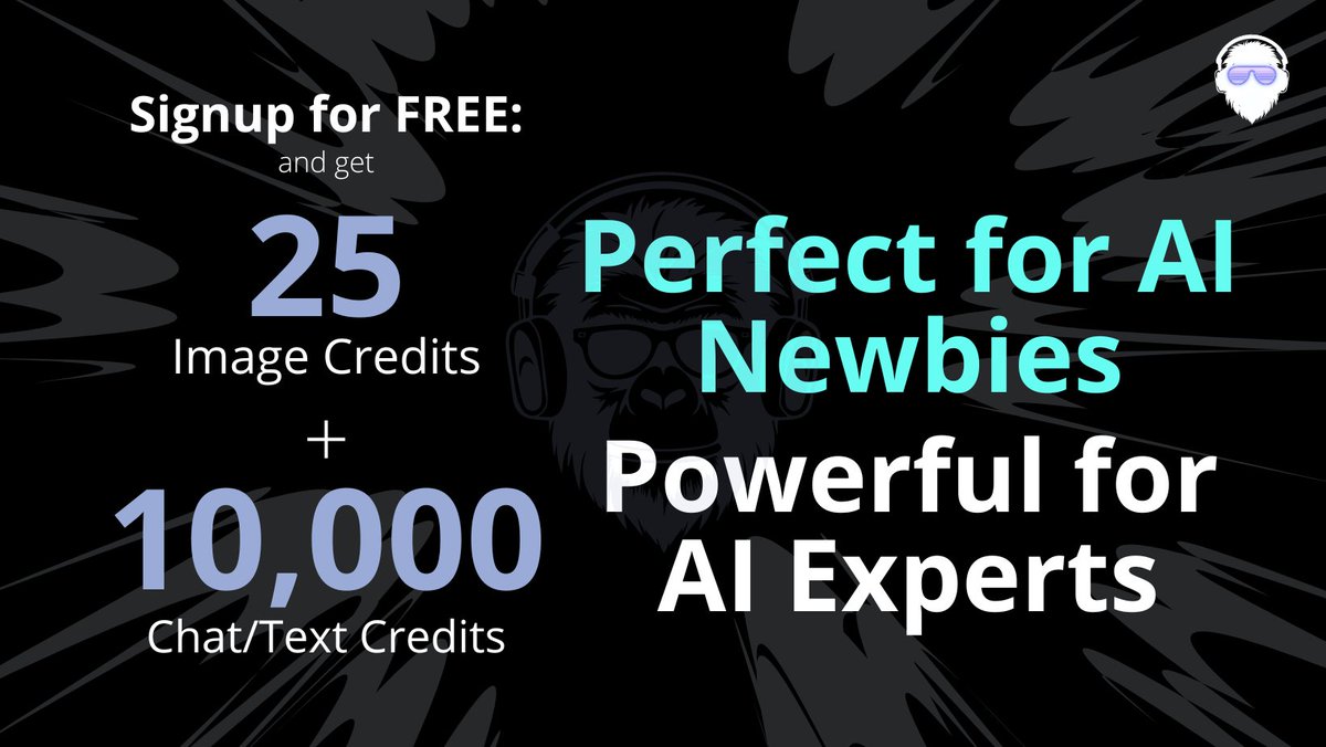 gaimnetwork's tweet photo. Kickstart your AI journey with https://t.co/VzBsHN0LNr, your AI Starter Pack. Get 10,000 free AI credits and 25 image generation credits upon signup. Perfect for AI newbies! 🚀💡 #GAIMAI #AIFuture https://t.co/zkI8J91i7K