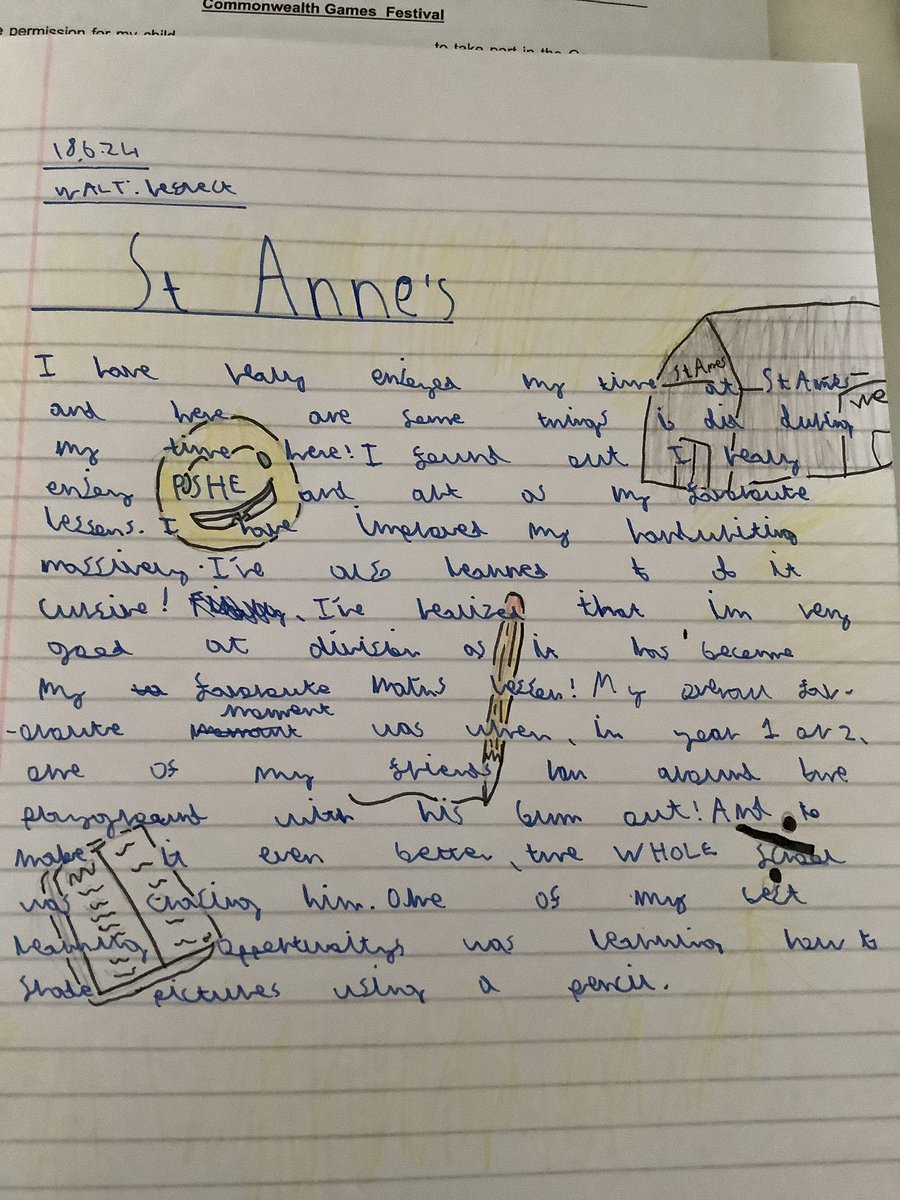 EKellyStAnnes's tweet photo. We reflected on our last year at primary school this morning and created some beautiful artwork to celebrate our time at St Anne’s. @AWebbStAnnes @StAnnes_EHS https://t.co/R864oSX04S