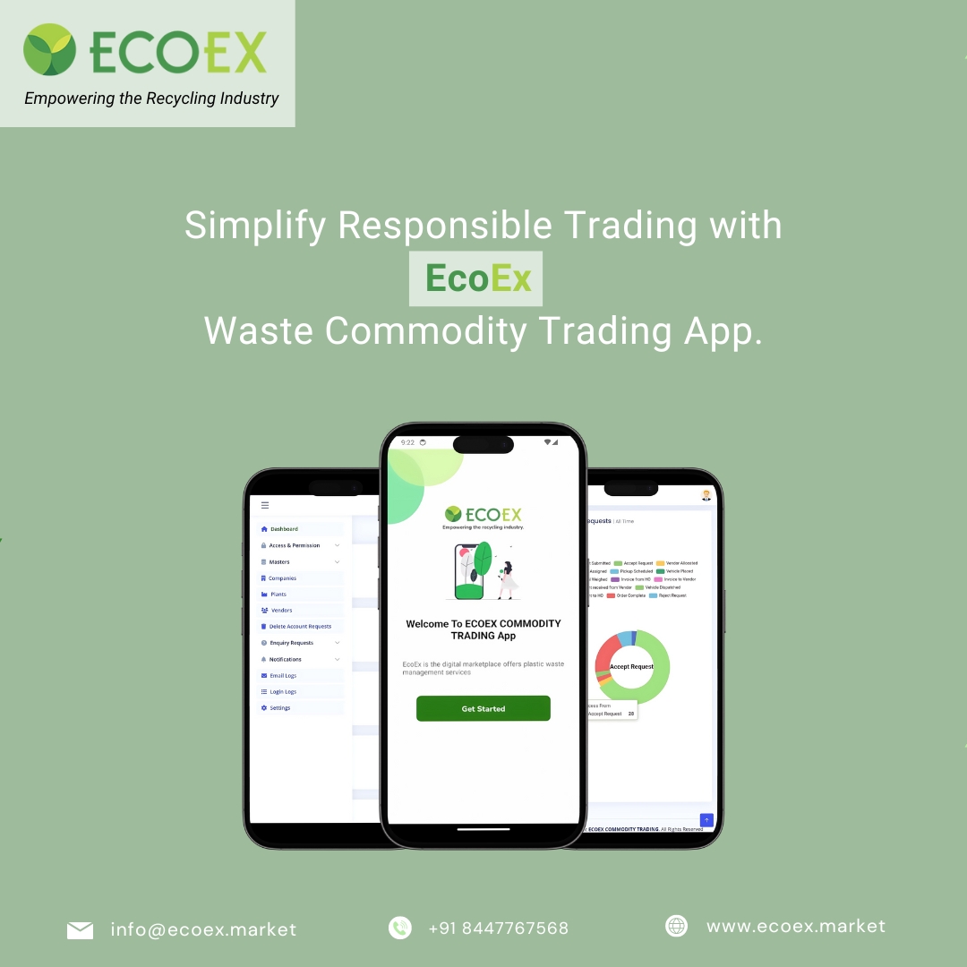 ex_eco's tweet image. Introducing EcoEx Commodity Trading App: where responsible trading meets simplicity.

User-Friendly Interface.
One-Stop Platform.
Effortless Trading.
Accessible &amp;amp; Reliable.
Leave a review to support us!

#RecyclingMadeEasy #SustainableTrading