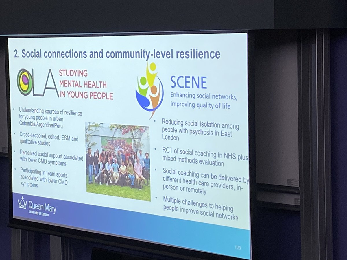 SCENE Study (@study_scene) on Twitter photo The SCENE programme was featured as part of <a href="/TessNRoberts/">Tessa Roberts</a> talk at the <a href="/QMUL_WIPH/">Wolfson Institute of Population Health</a> annual showcase today, where she spoke about the work of the <a href="/QMULSocialPsych/">Social Psychiatry</a> and how it relates to resilience The SCENE programme was featured as part of <a href="/TessNRoberts/">Tessa Roberts</a> talk at the <a href="/QMUL_WIPH/">Wolfson Institute of Population Health</a> annual showcase today, where she spoke about the work of the <a href="/QMULSocialPsych/">Social Psychiatry</a> and how it relates to resilience
