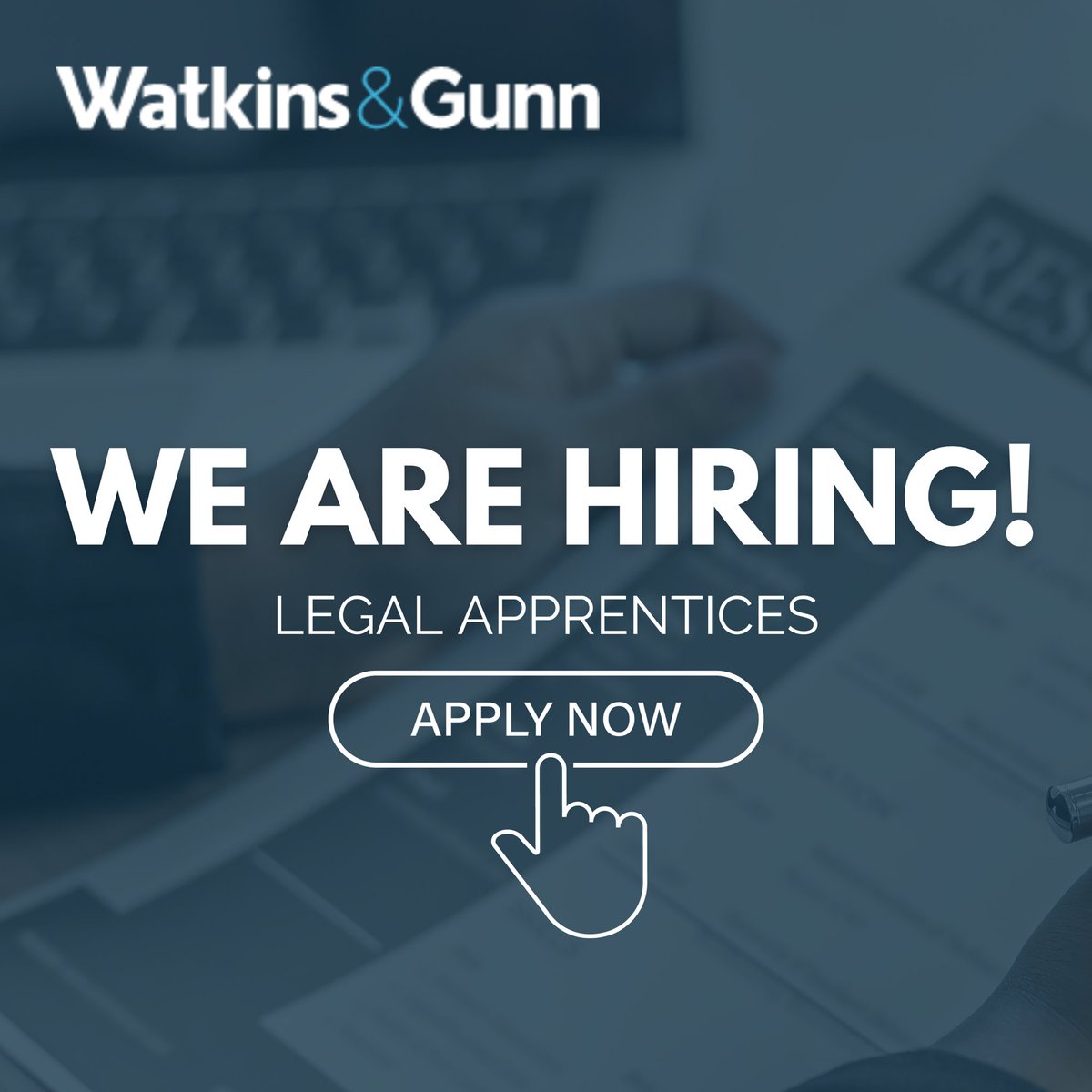 WatkinsandGunn's tweet photo. Are you interested in pursuing a career in the legal field?
If you're interested in working with us, please send your CV and cover letter to info@watkinsandgunn.co.uk
#watkinsandgunn #wearehiring #jointheteam #apprentice #legalapprentice #pontypool #legalcareer https://t.co/rkREPjR2ZQ