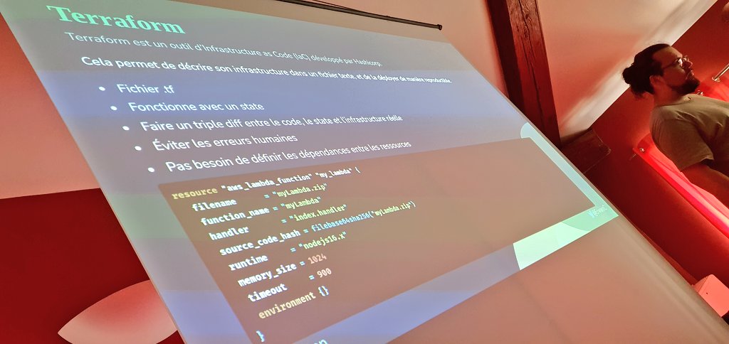 "Depuis 2 ans que je suis chez #Pubstack je ne me suis jamais connecté en SSH sur le moindre container ou application"

Comment ingérer 100 Mrd d'événements depuis des millions d'appareils par mois ?
<a href="/v_maerten/">Valentin Maerten</a> <a href="/ErwannC/">Erwann</a>

#TechAndWine #AWS #Cloudflare #DevOps #Terraform #TechNWine
