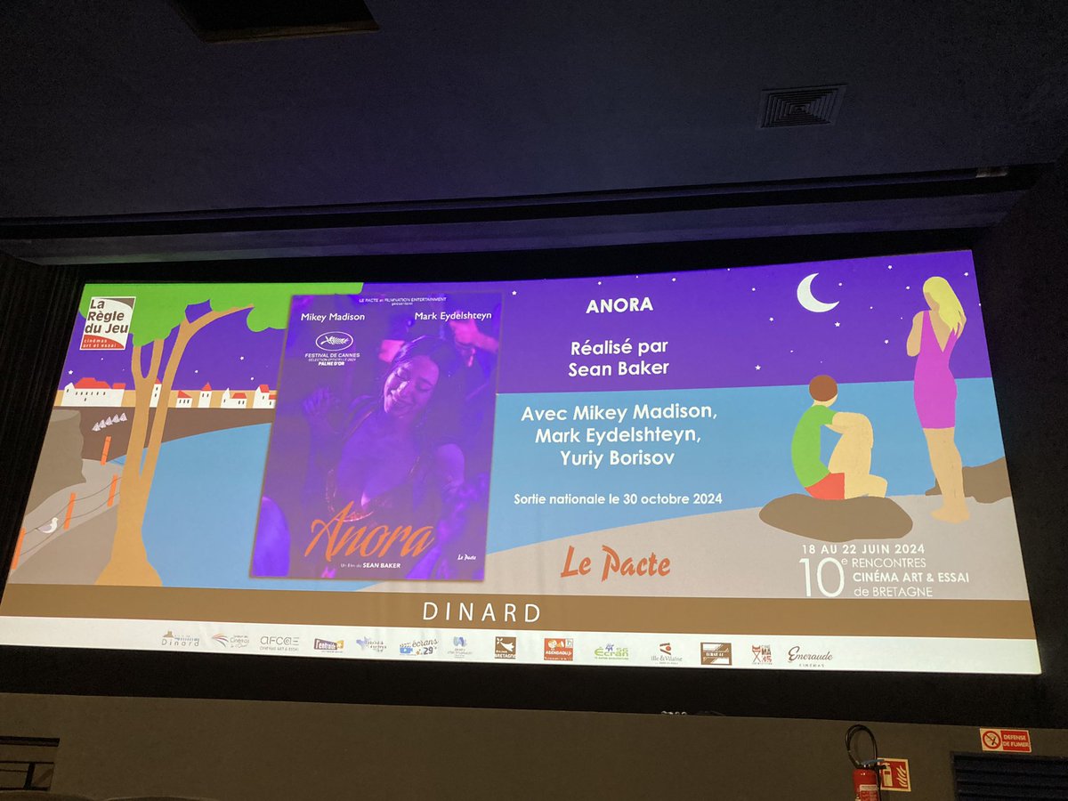 benoitdanard's tweet photo. Les 10ème rencontres des cinémas art et essai de Bretagne à Dinard démarrent fort avec la Palme d’or ! en route pour une vingtaine de films pendant la semaine https://t.co/un02Yhk7b1