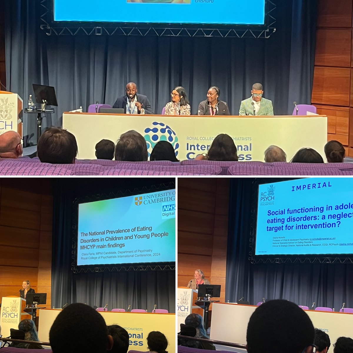 I’m so pleased to see two sessions on eating disorders being delivered at #RCPsychIC - it’s very much on the agenda 💪🏻… excellent speakers in both sessions, lots of very interesting content 💙
