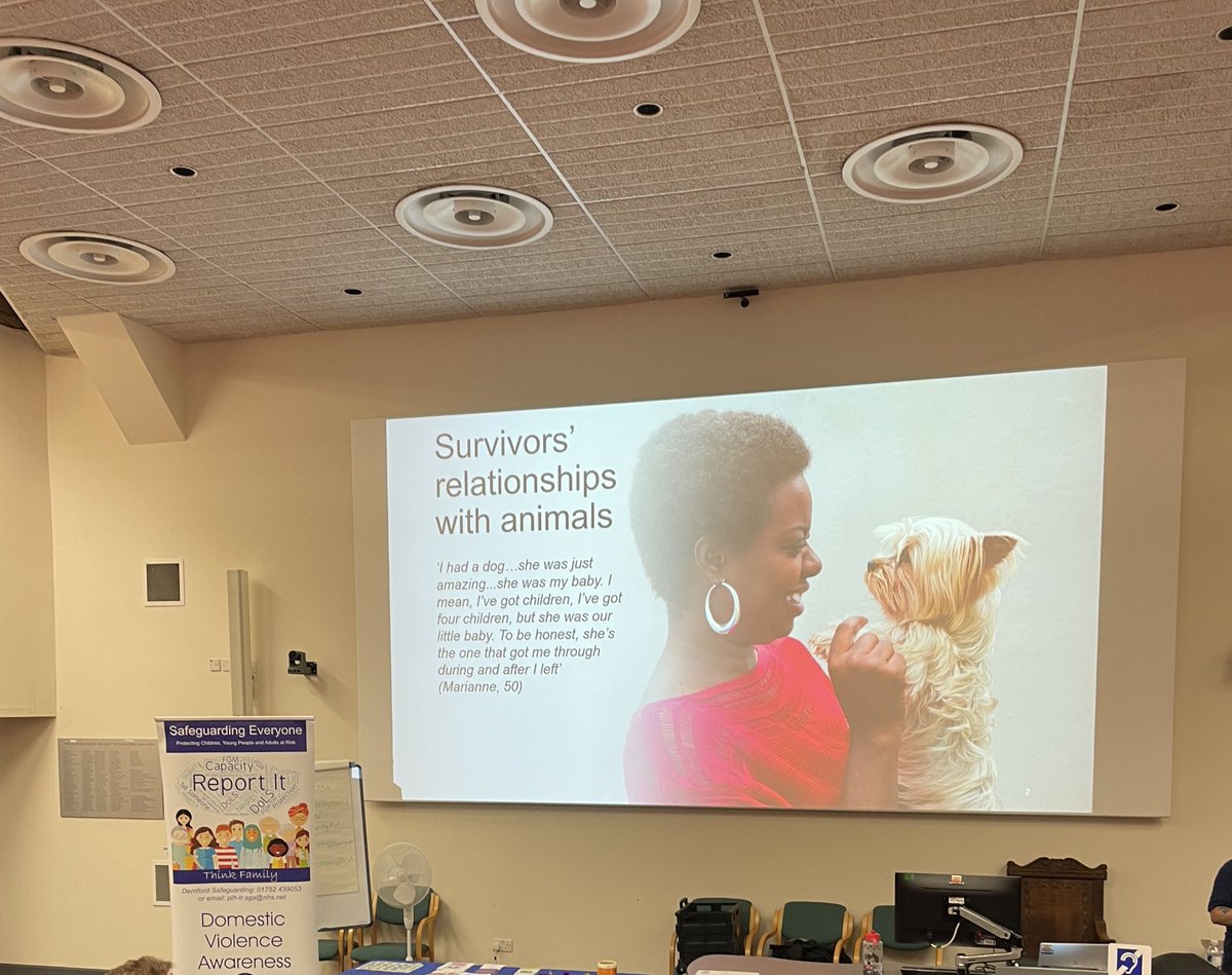 Tamsin West (@tamsinwest3) on Twitter photo An amazing presentation from @Refuge4Pets during a safeguarding champions meeting. A very emotive session highlighting just how important the bonds we have with our pets are & sadly the lack of refuges/safe houses available that accepts pets. What a wonderful charity🐶🐱<a href="/UHP_NHS/">University Hospitals Plymouth NHS Trust</a> An amazing presentation from @Refuge4Pets during a safeguarding champions meeting. A very emotive session highlighting just how important the bonds we have with our pets are & sadly the lack of refuges/safe houses available that accepts pets. What a wonderful charity🐶🐱<a href="/UHP_NHS/">University Hospitals Plymouth NHS Trust</a>