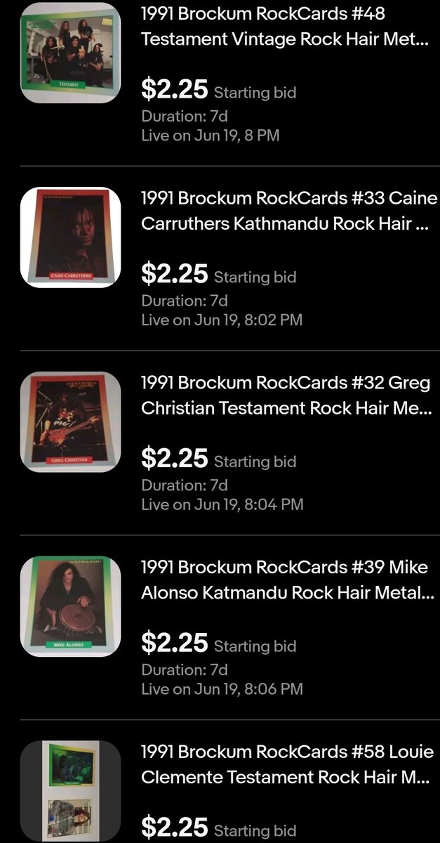 More Brockum RockCards going up tomorrow @ kringlecollectibles.com