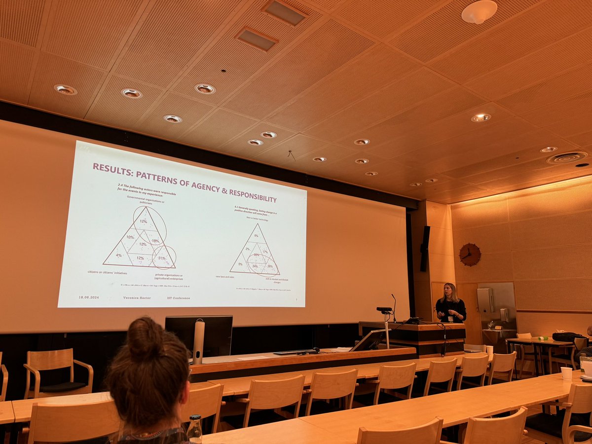 Michael P. Schlaile (@mschlaile) on Twitter photo Great presentation by @nica_hector about findings from joint work with @jnthnfr, Anna Panagiotou (<a href="/TheCynefinCo/">The Cynefin Company</a> / <a href="/CynefinCentre/">The Cynefin Centre</a>), and <a href="/claudiabieling/">Claudia Bieling</a> on narratives of agency and responsibility of actors in the German agrifood system at #IST2024 Great presentation by @nica_hector about findings from joint work with @jnthnfr, Anna Panagiotou (<a href="/TheCynefinCo/">The Cynefin Company</a> / <a href="/CynefinCentre/">The Cynefin Centre</a>), and <a href="/claudiabieling/">Claudia Bieling</a> on narratives of agency and responsibility of actors in the German agrifood system at #IST2024