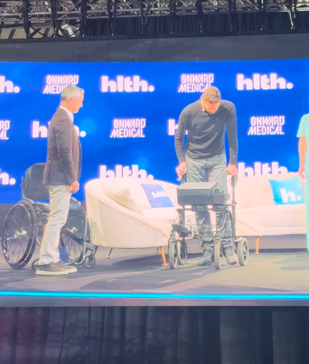Ania Wysocka (@aniamargaret) on Twitter photo First human to regain movement after paralysis via brain implants (implants translate brain signals and send them to spinal cord) <a href="/DaveMarver/">Dave Marver</a> <a href="/onwdempowered/">ONWARD Medical</a> First human to regain movement after paralysis via brain implants (implants translate brain signals and send them to spinal cord) <a href="/DaveMarver/">Dave Marver</a> <a href="/onwdempowered/">ONWARD Medical</a>