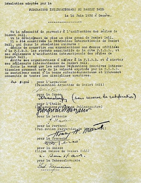🏀 Hoy <a href="/FIBA/">FIBA Basketball</a> cumple 92 años.  La federación internacional fue fundada en Ginebra el 18 de junio de 1932 con 8 países que fueron los miembros fundadores: Argentina, Checoslovaquia, Grecia, Italia, Letonia, Portugal, Rumania y Suiza.