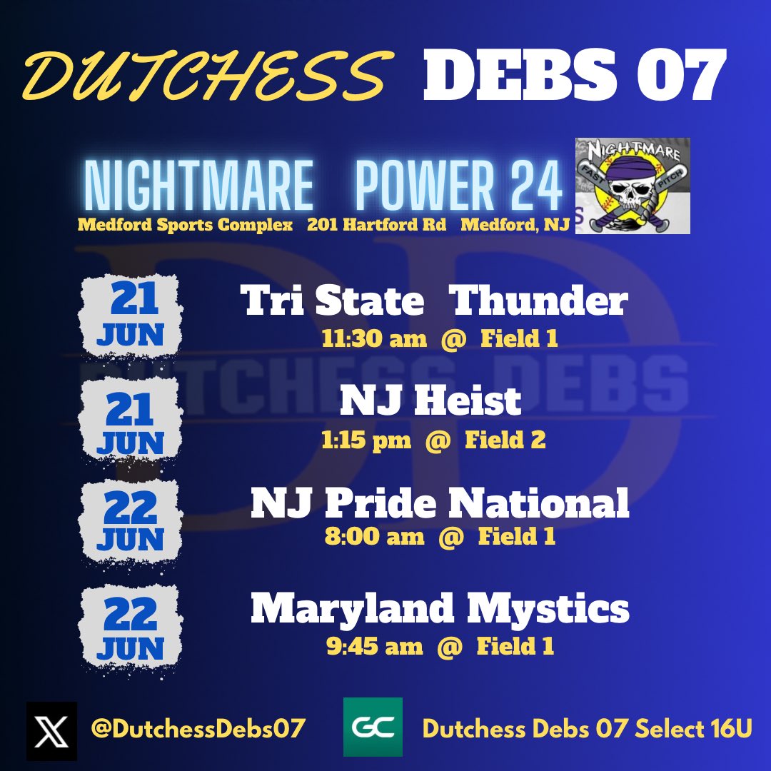 Dutchess Debs 07 (@dutchessdebs07) on Twitter photo Excited to see these ladies compete against these elite teams this week!@nightmarefp <a href="/chloefitz2025/">Chloรซ Fitzgerald - 2025 UTILITY - COMMITTED</a> <a href="/lydwyer07/">Lyla Dwyer</a> <a href="/miadelango2025/">Mia DeLango</a> <a href="/mea_metz/">Mea Metz</a> <a href="/EmilyHite07/">Emily Hite</a> <a href="/lilalovgren11/">Lila Lovgren</a> <a href="/kgordon920/">Kaitlyn Gordon</a> <a href="/keirastroud28/">Keira Stroud</a> Excited to see these ladies compete against these elite teams this week!@nightmarefp <a href="/chloefitz2025/">Chloรซ Fitzgerald - 2025 UTILITY - COMMITTED</a> <a href="/lydwyer07/">Lyla Dwyer</a> <a href="/miadelango2025/">Mia DeLango</a> <a href="/mea_metz/">Mea Metz</a> <a href="/EmilyHite07/">Emily Hite</a> <a href="/lilalovgren11/">Lila Lovgren</a> <a href="/kgordon920/">Kaitlyn Gordon</a> <a href="/keirastroud28/">Keira Stroud</a>