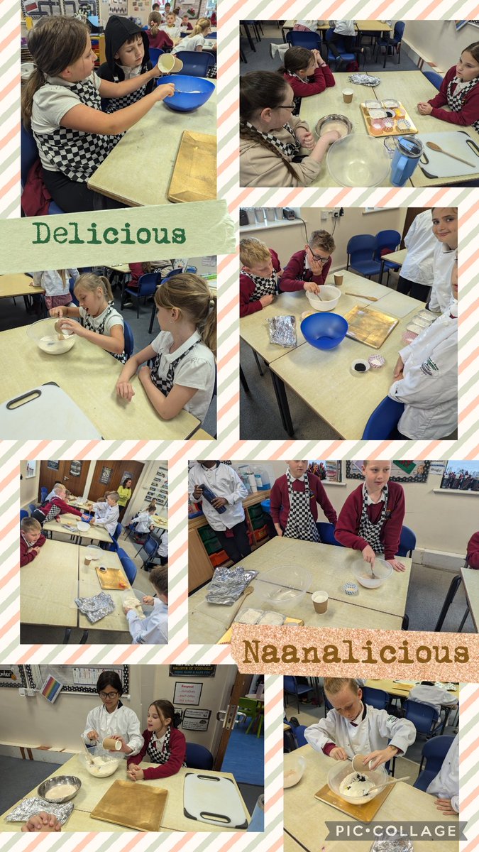 MaesOwen's tweet image. A busy baking day for Dosbarth Miss Pye today! Our delicious Naanalicious bread will be available to buy at our Class Cafe tomorrow morning 10-11.30, hoping to see you all there! 🧑‍🍳🇮🇳😋 #ClassCafe