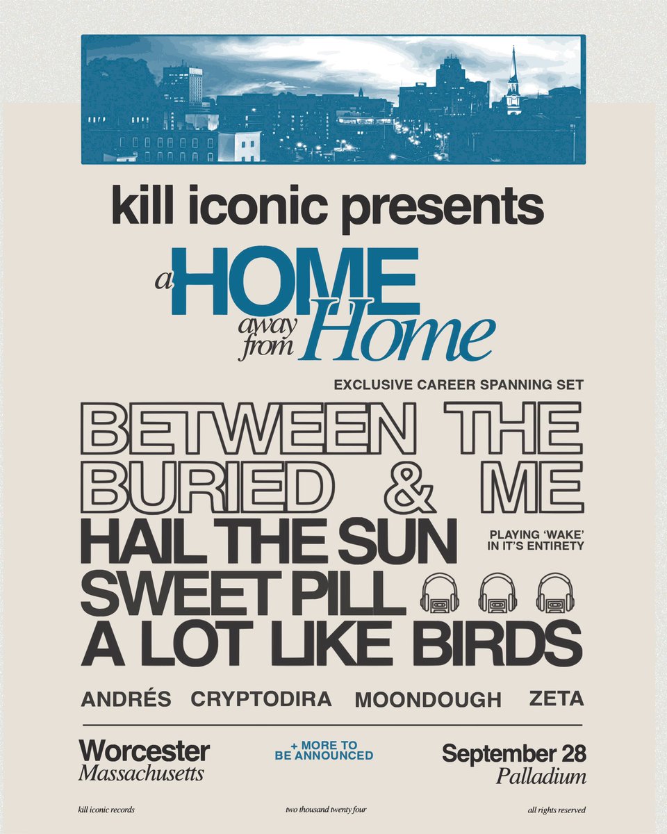 We’ll also be playing 3 <a href="/killiconic/">kill iconic</a> : A Home Away From Home events with bands such as <a href="/btbamofficial/">BTBAM</a> and <a href="/sweetpilll/">Sweet Pill</a> . See you there!

kill iconic: A Home Away From Home:
killiconic.com/pages/a-home-a…