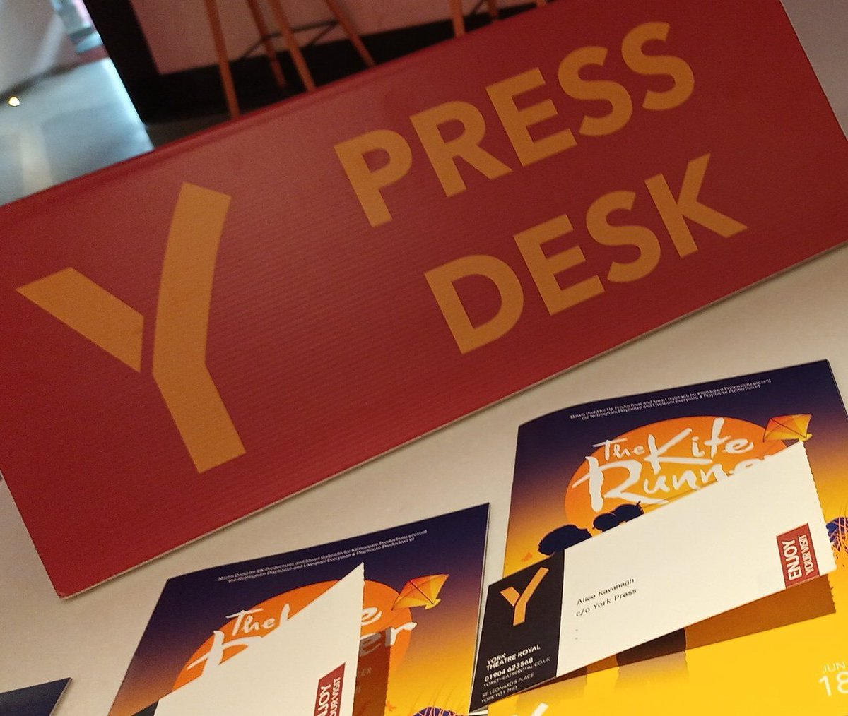 Press night for <a href="/KiteRunnerPlay/">The Kite Runner UK</a> <a href="/YorkTheatre/">York Theatre Royal</a> tonight