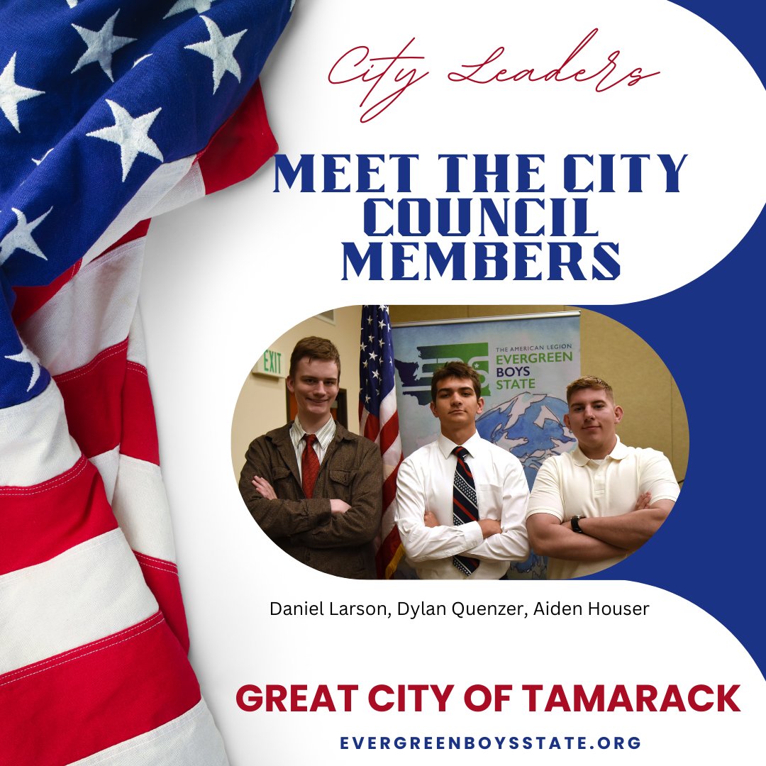 Meet the leadership of the Great City of Tamarack!

#EBS2024 #AWeekToShapeALifetime #CivicEngagement