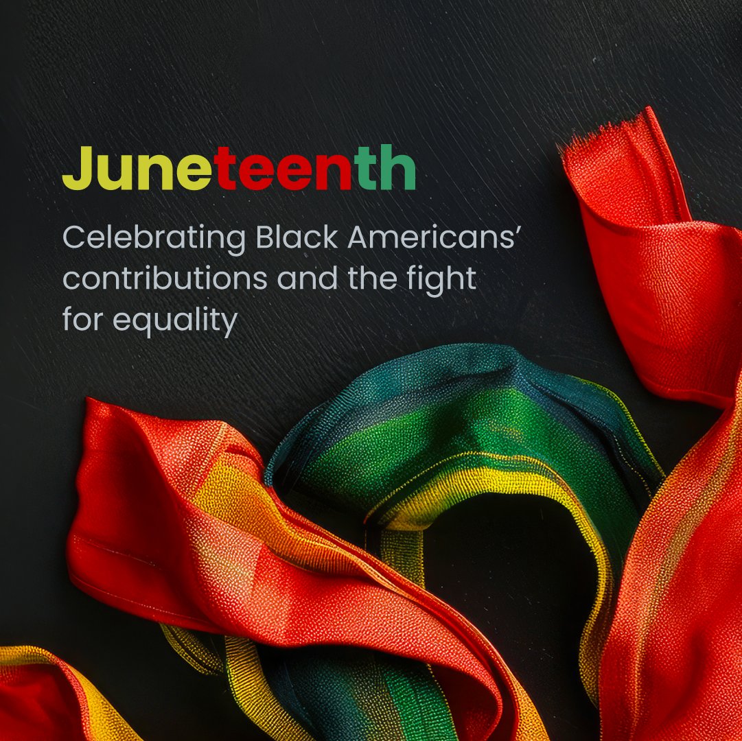 Beyond a day of remembrance, #Juneteenth is a vital part of American history.

As a Purpose-driven organization, we are proud to honor this important date by reflecting on its significance and advocating for justice and inclusion for all.

#FreedomDay #EqualityForAll #DEIB