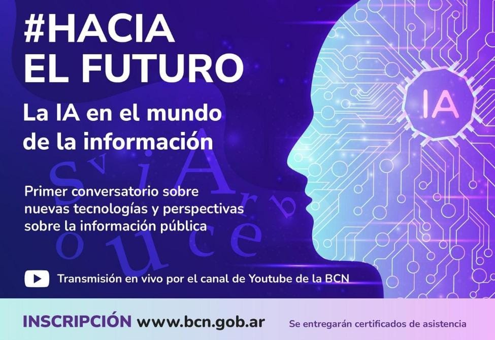 cadenaba's tweet photo. La Biblioteca del Congreso y ONU Argentina organizan el primer conversatorio sobre Inteligencia Artificial en el mundo de la información https://t.co/6ewZP7Qq3r https://t.co/lODHhvmY9y