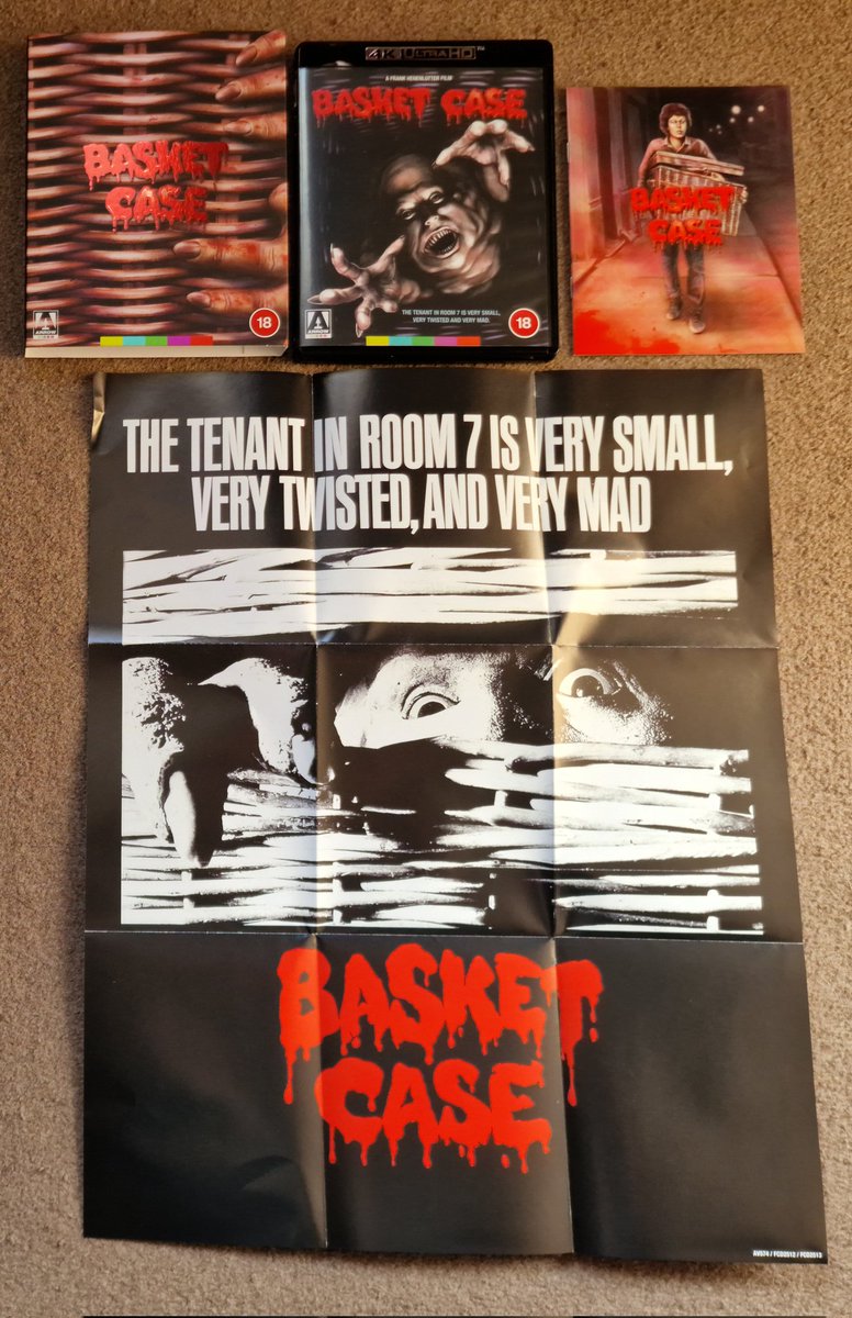 mikeycubed's tweet image. Another brilliant competition prize from the amazing @AVForums! 

And as always a huge thanks to Cas for organising and posting out 💙

#AVForums #ArrowVideo #Arrow #BasketCase #4k #UltraHD