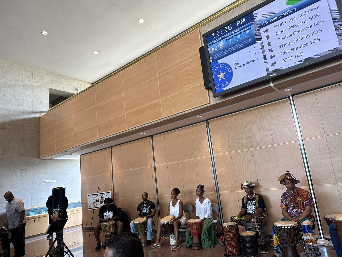 Commemorating, educating and celebrating Juneteenth at Dallas City Hall.